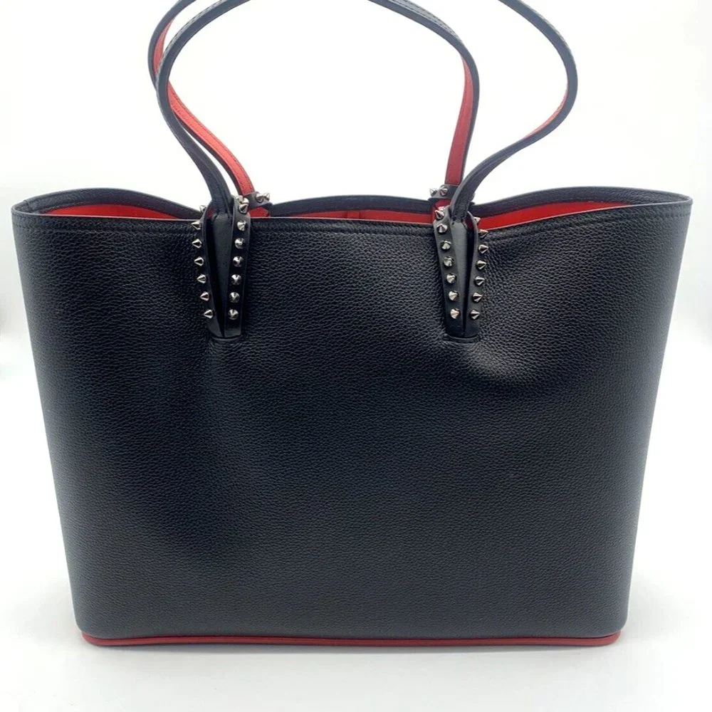 CHRISTIAN LOUBOUTIN Cabata Calfskin Leather Tote Bag